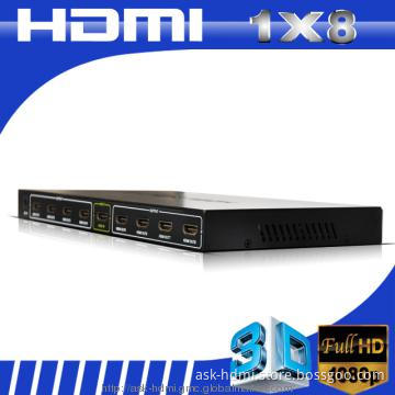 8 port HDMI Splitter  1080p support 3D